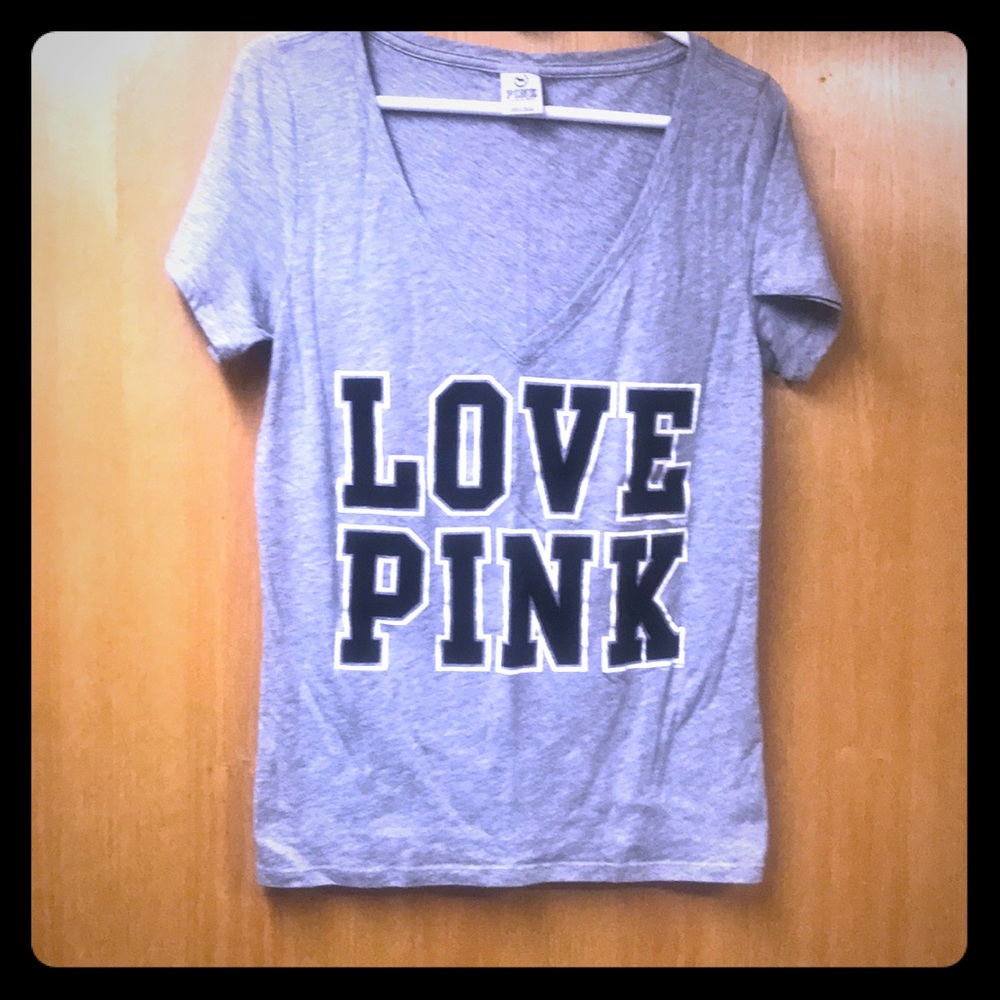 Love Pink V-Neck Tee